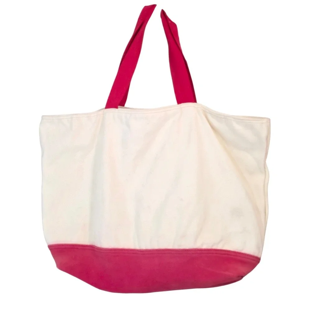 Coca-Cola Canvas Tote Bag‎ Unisex Large Cream Red Retro Graphic Pouch